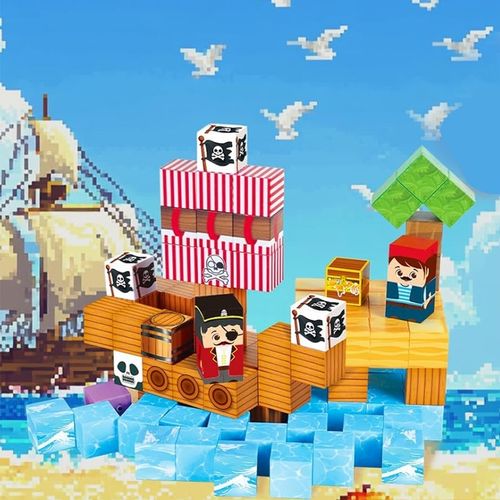 KLOCKI MAGNETYCZNE SZEŚCIANY DLA DZIECI 100 KLOCKÓW MODUŁY EDUKACYJNE STEM na Arena.pl