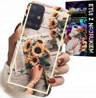 ETUI DO SAMSUNG GALAXY A51 - KWIATISTY WZÓR SŁONECZNIK SŁONECZNIKI