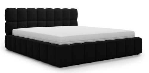 Łóżko tapicerowane Aura 160x200 czarne na Arena.pl