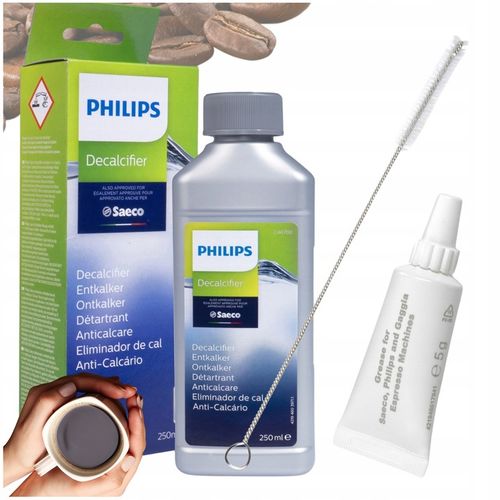 Odkamieniacz do ekspresu Philips Latte Go + smar + szczoteczka czyszcząca na Arena.pl