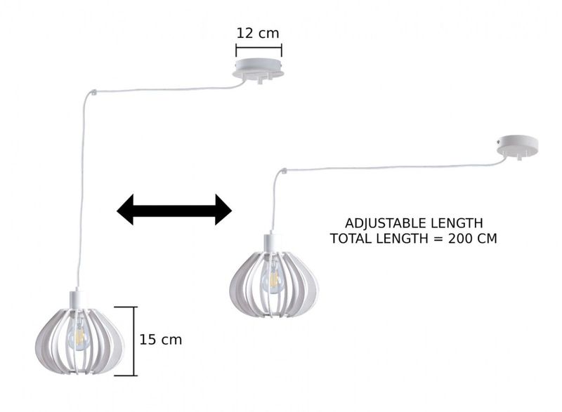 Lampa wisząca 3xE27 NICOLETA 808 zdjęcie 3
