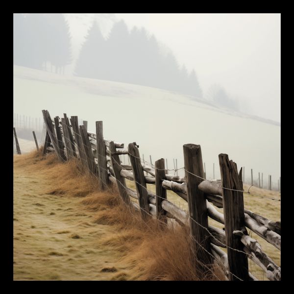 Plakat 20x20cm Spowity Mgłą zdjęcie 2