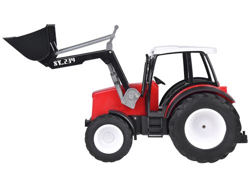 CZERWONY TRAKTOR Z RUCHOMYM RAMIENIEMDUZYMI KOŁAMI na Arena.pl