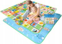 DUŻA PIANKOWA EDUKACYJNA MATA DYWAN 180x180cm