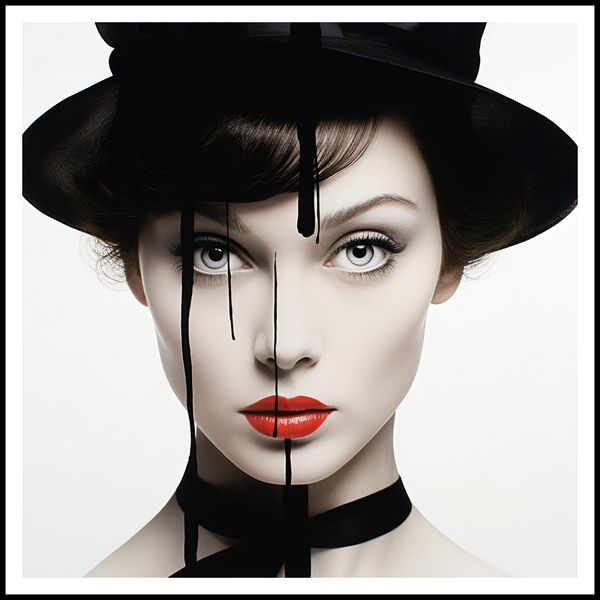 Plakat 100x100cm Atramentowa Aura zdjęcie 3
