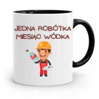 Kubek Czarny Budowlańca Majstra Fachowca Prezent Z Nadrukiem Ze Zdjęciem