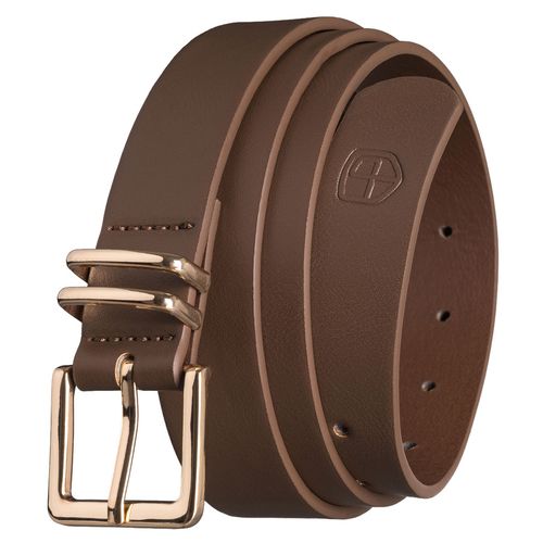 wąski pasek damski ze skóry ekologicznej w kolorze khaki na Arena.pl