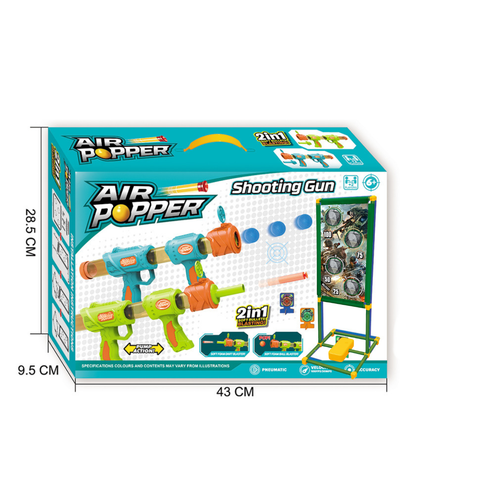 Zestaw Strzelanie Do Celu Stojąca Tarcza Strzelecka Pistolety Naboje Pianko na Arena.pl