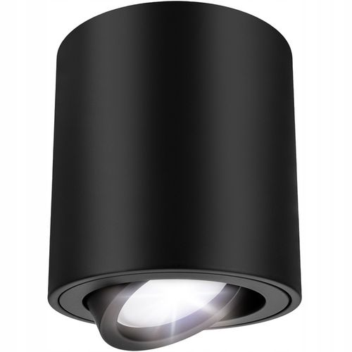 Oprawa natynkowa halogenowa TUBA LED GU10 Ruchoma CZARNA SPOT sufitowa na Arena.pl