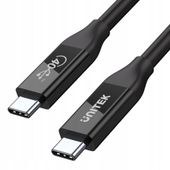 Kabel Unitek USB typ C - USB typ C 0,8 m czarny