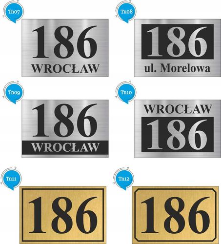 TABLICA Z NUMEREM DOMU TABLICZKA adresowa 30x20 na Arena.pl