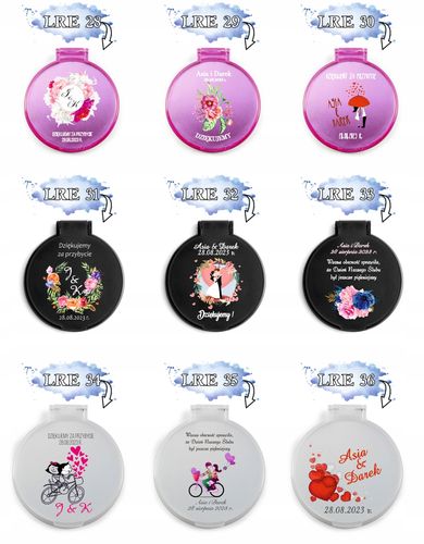 LUSTERKO personalizowane podziękowania dla gości ŚLUB WESELE wasze imiona na Arena.pl