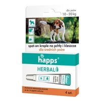 krople na pchły i kleszcze dla średnich psów 10-20kg
