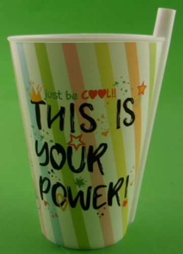 KUBEK ZE SŁOMKĄ DO NAPOJÓW DLA DZIECI 500 ML na Arena.pl