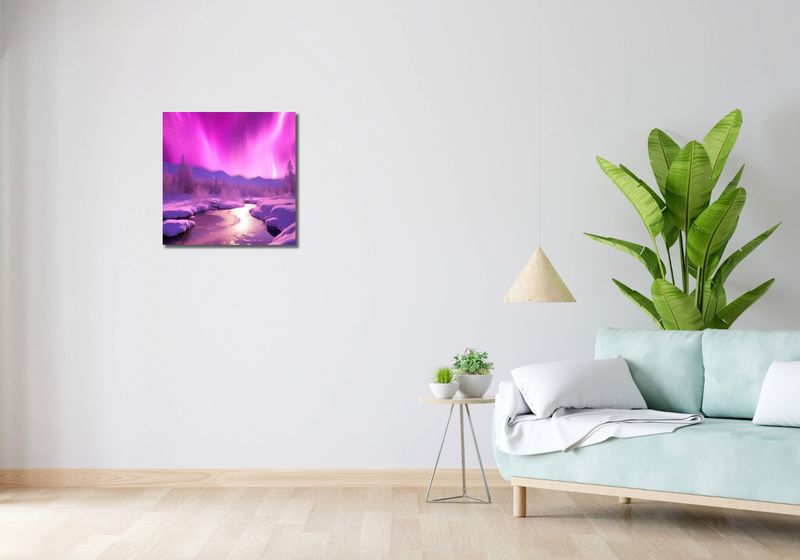Obraz 50x50cm Aurora Nad Niebiem zdjęcie 2