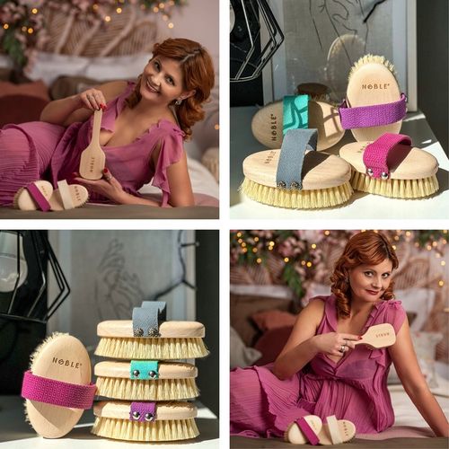 Szczotka antycellulitowa ostra do masażu na sucho ciała agawa tampico na Arena.pl