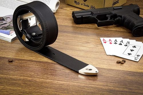 Pasek skórzany męski 140 cm Szeroki Skóra GRACIO na Arena.pl