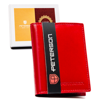 mały, skórzany portfel damski bez zapięcia - peterson