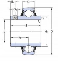 Łożysko samonastawne FAG UC 207