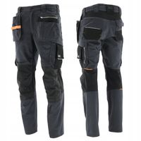 Spodnie monterskie robocze męskie stretch wytrzymałe BHP MONTER grafitowe