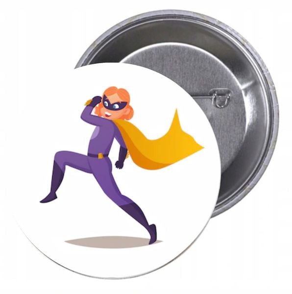 Przypinki buttony SUPER BOHATER badziki HIT zdjęcie 1