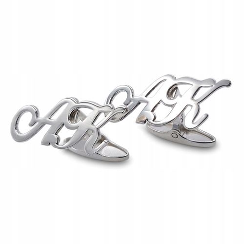 Srebrne spinki do mankietów inicjały na Prezent na Arena.pl