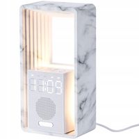 Lampka nocna lampa LED zegar elektroniczny budzik generator szumu USB
