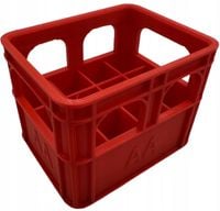 ORGANIZER NA BATERIE AA KOSZYK POJEMNIK AKUMULATORY PALUSZKI CZERWONY