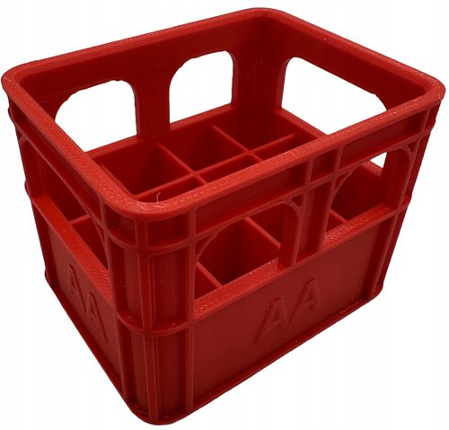 ORGANIZER NA BATERIE AA KOSZYK POJEMNIK AKUMULATORY PALUSZKI CZERWONY na Arena.pl