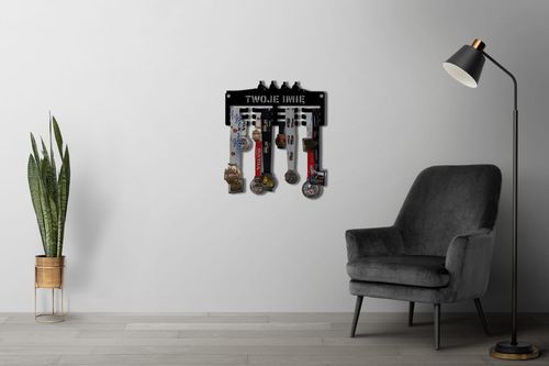 Wieszak na medale WIOŚLARSTWO twoje imię dowolny tekst 267.1 na Arena.pl