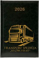 Kalendarz A5 2026 tygodniowy KSIĄŻKOWY TRANSPORT SPEDYCJA nazwa firmy