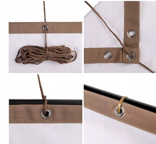 Osłona Balkonowa Parawan 75x500cm Biała Brąz na Arena.pl