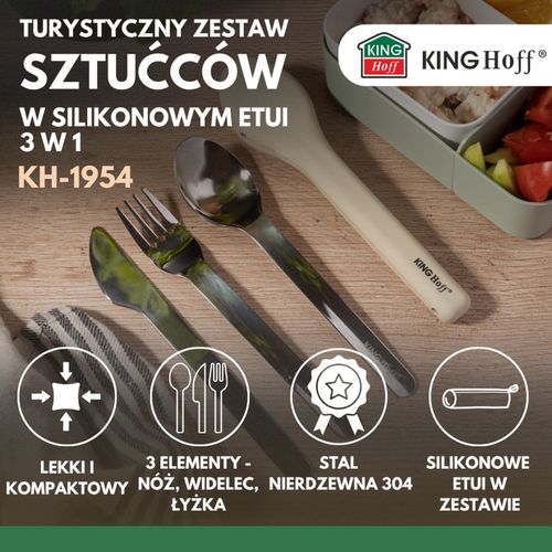 zestaw sztućców w etui do lunch boxów diet box kinghoff kh-1954 na Arena.pl