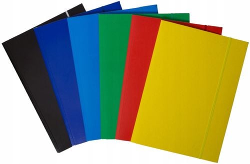 teczka kartonowa lakierowana z gumką bantex a4 niebieska na Arena.pl