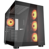 cougar fv150 rgb pc case, mid tower, black