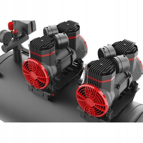 KOMPRESOR 100L CICHY BEZOLEJOWY 4 TŁOKI 2 POMPY SPREŻARKA 230V na Arena.pl