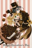 Pocztówka Walentynkowa - Kuroshitsuji