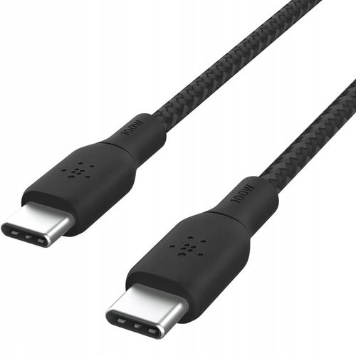 Belkin - Kabel Boost - USB-C do USB-C PD, 5A 100W, z oplotem nylonowym, 3 m na Arena.pl