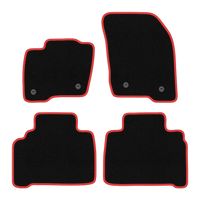 Dywaniki welurowe CARLUX-RED Ford S-MAX MK2 2015- czarne/czerwone