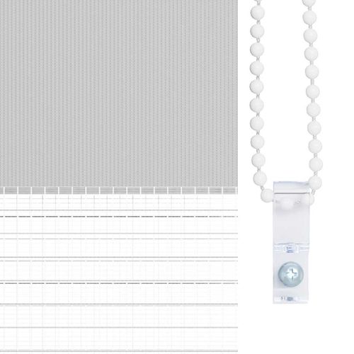 Roleta zebra, jasnoszara, szerokość tkaniny 95,9 cm, poliester na Arena.pl