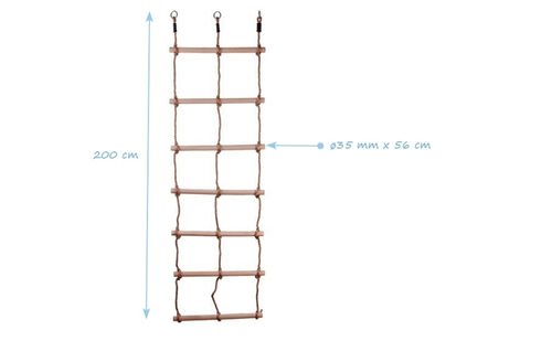 Drabinka sznurowa podwójna 7-stopni na Arena.pl