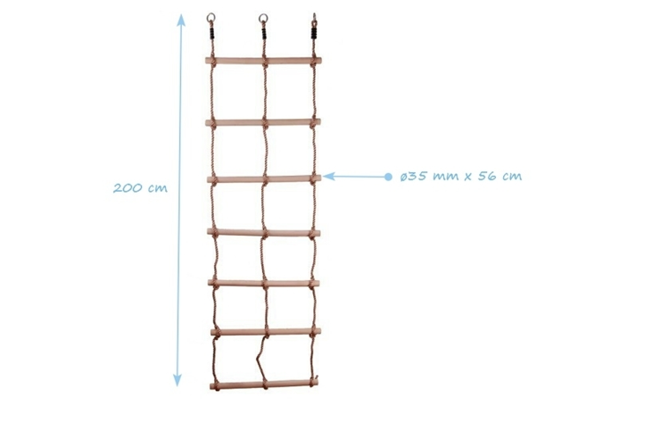 Drabinka sznurowa podwójna 7-stopni zdjęcie 4