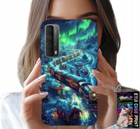 ETUI DO HUAWEI P SMART 2021 - POCIĄG, EKSPRES ŚWIĄTECZNY WZORY + SZKŁO