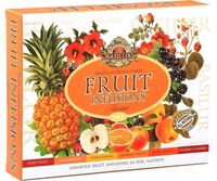Basilur FRUIT INFUSIONS zestaw herbat OWOCOWYCH 6 smaków PREZENT - 60x1,8 g