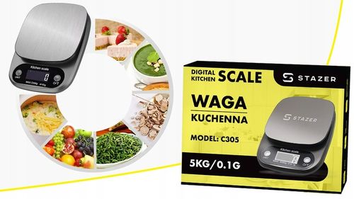 WAGA KUCHENNA ELEKTRONICZNA PRECYZYJNA LCD DIETETYCZNA + BATERIE na Arena.pl