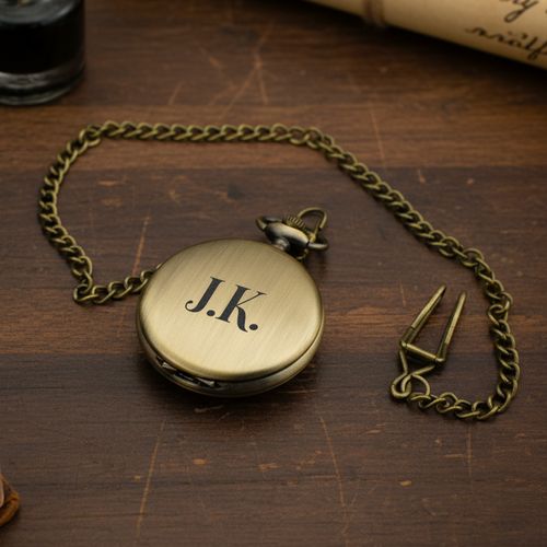 Zegarek Kieszonkowy na Łańcuszku z Grawerem Retro Prezent dla Niego na Arena.pl