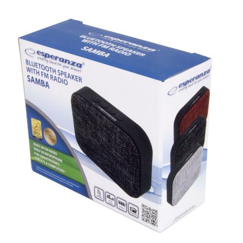 Głośnik Bluetooth FM Samba czarny na Arena.pl