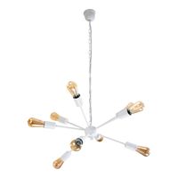 Nowoczesne Lampy Wiszące Loft Spider  2661/Z-B-9 BIAŁA