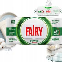 FAIRY Chusteczki Czyszczące POWER BIAŁE MYDŁO Uniwersalne 100 szt.