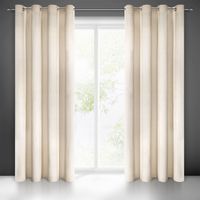 Zasłona gotowa na przelotkach VILLA 140x250 Eurofirany jasnobeżowa